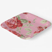 さくらんぼ赤薔薇紙プレート ペーパープレート (傾斜あり)