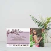 さくらんぼ開花卒業発表（紫） 案内状 (スタンド正面)