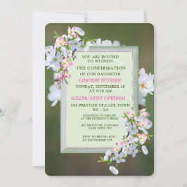 さくらんぼ開花確認招待状 招待状