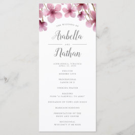 さくらんぼ開花結婚式プログラム プログラム