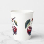 さくらんぼ魅力的飲料 紙コップ (右)