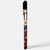 さくらんぼ鮮やかの花とブルーバードシーン Case-Mate iPhoneケース (裏面 / 左)