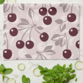 さくらんぼ2と模造して下さい キッチンタオル (折り畳み)