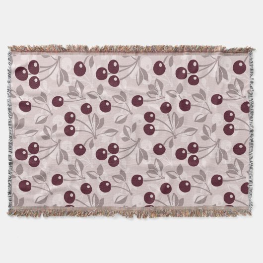 さくらんぼ2と模造して下さい スローブランケット (正面)
