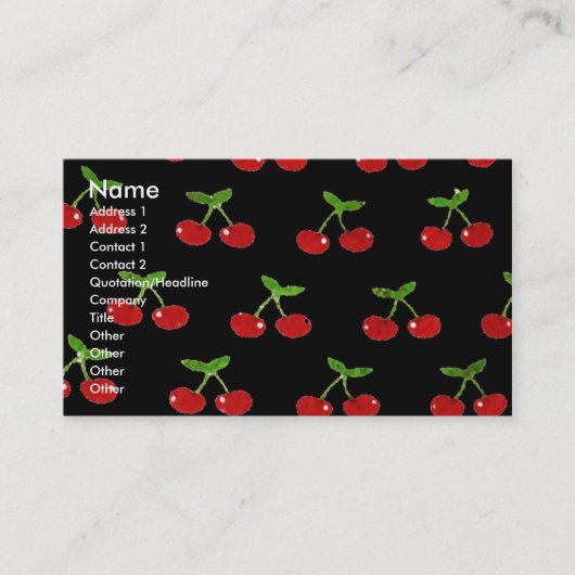 さくらんぼ2 名刺 (正面)