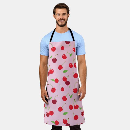 さくらんぼ3 エプロン (着用した状態)