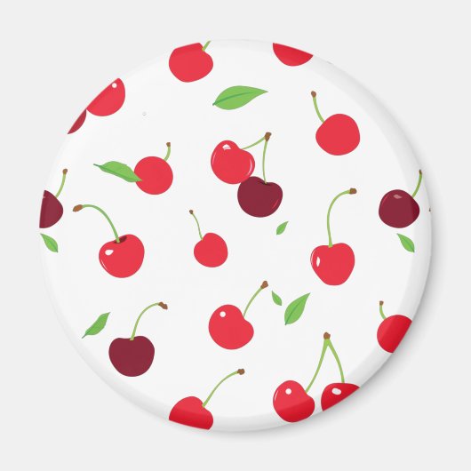 さくらんぼ4 マグネット (正面)