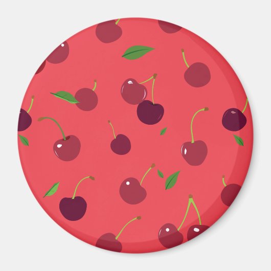 さくらんぼ5 マグネット (正面)