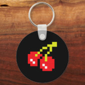 さくらんぼ80sビデオゲームハロウィーン衣装簡単グロ キーホルダー (正面)