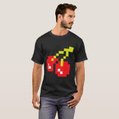 さくらんぼ80sビデオゲームハロウィーン衣装簡単グロ tシャツ (正面フル)