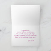 さくらんぼ | お祝いカード カード (内部)