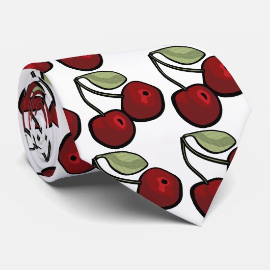 さくらんぼ、さくらんぼ、さくらんぼ、さくらんぼ、cherrie… ネクタイ (ロール)
