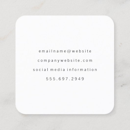 さくらんぼ |イベントプランナー スクエア名刺 (裏面)