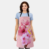 さくらんぼ エプロン (着用した状態)