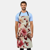 さくらんぼ エプロン (着用した状態)