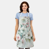 さくらんぼ エプロン (着用した状態)