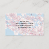 さくらんぼ | カメラレンズアイコン 名刺 (裏面)