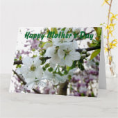 さくらんぼ カード (黄色い花)