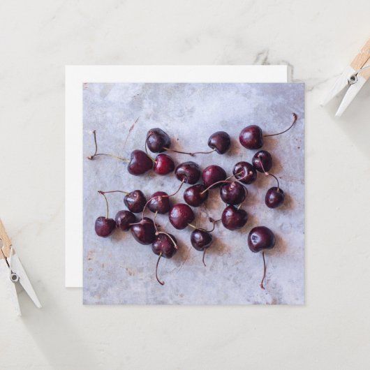 さくらんぼ カード (正面/裏面インサイチュ)