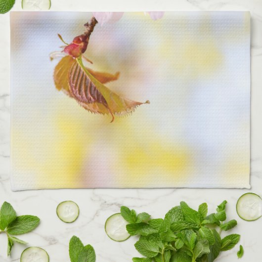 さくらんぼ キッチンタオル (折り畳み)