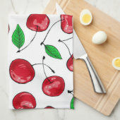 さくらんぼ キッチンタオル (四つ折り)