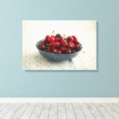 さくらんぼ キャンバスプリント (インサイチュ (ウッドフロア))