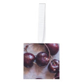 さくらんぼ キューブオーナメント (正面)