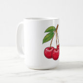 さくらんぼ コーヒーマグカップ (正面左)