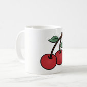 さくらんぼ コーヒーマグカップ (正面左)