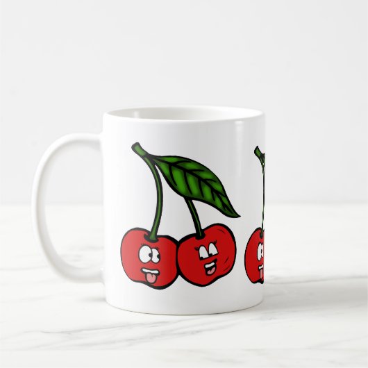 さくらんぼ コーヒーマグカップ (左)