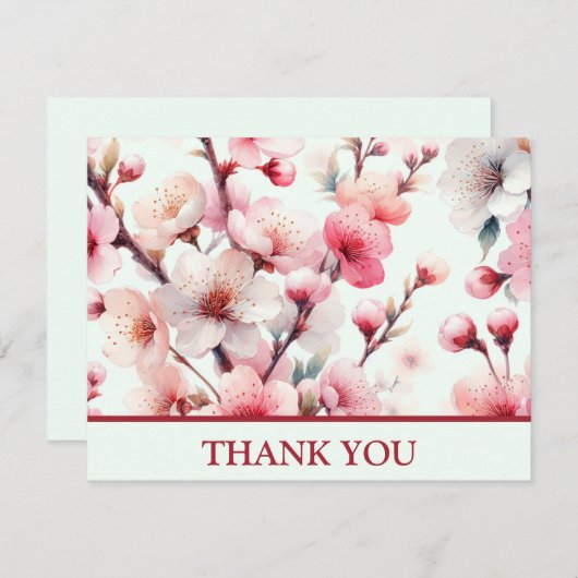 さくらんぼ サンキューカード (正面/裏面)