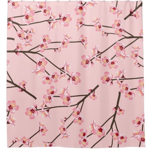 さくらんぼ シャワーカーテン (正面)
