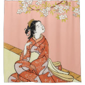 さくらんぼ シャワーカーテン (正面)