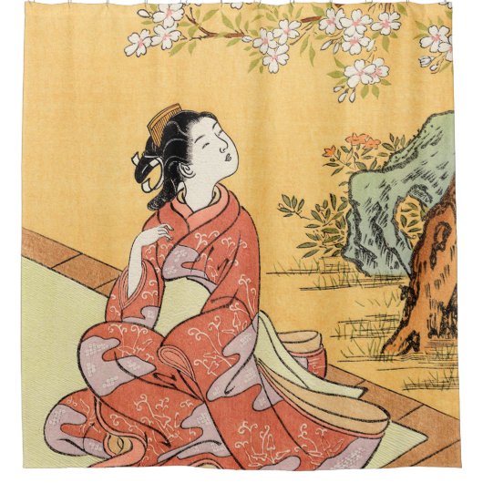 さくらんぼ シャワーカーテン (正面)