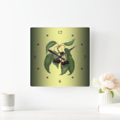 さくらんぼ～ジョルジオガレシオ～植物性果実～ スクエア壁時計 (ホーム)