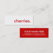さくらんぼ。 スキニー名刺 (正面/裏面)