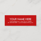 さくらんぼ。 スキニー名刺 (裏面)