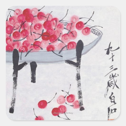 さくらんぼ スクエアシール (正面)