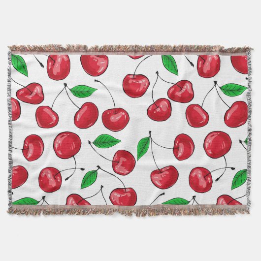 さくらんぼ スローブランケット (正面)