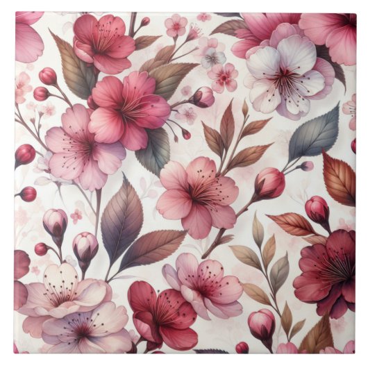 さくらんぼ タイル (正面)