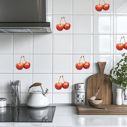 さくらんぼ タイル