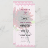 さくらんぼ&チョコレートヒマワリ結婚式 プログラム (正面/裏面)