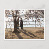 「さくらんぼ・ツリーの下の影」はがきき ポストカード (正面)