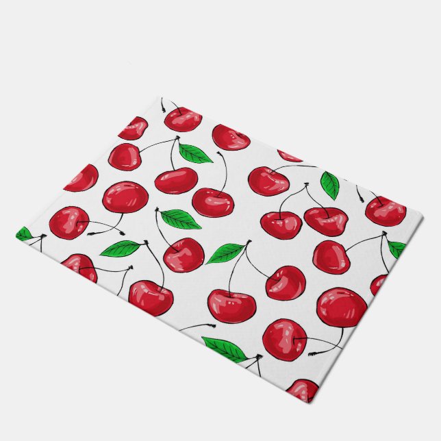 さくらんぼ ドアマット (アングル)