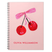 さくらんぼ&ピンクボウ ノートブック (正面)