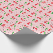 さくらんぼ（ピンク） ラッピングペーパー (角)