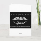 "さくらんぼ"ファインアートグリーティングカード カード (裏面)