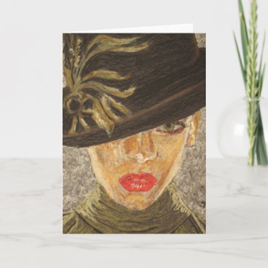 "さくらんぼ"ファインアートグリーティングカード カード (正面)