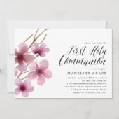 さくらんぼ | ファーストコミュニオンパーティの招待状 招待状 (正面)