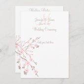 さくらんぼ·ブロ結婚ッサム教会 招待状 (正面/裏面)